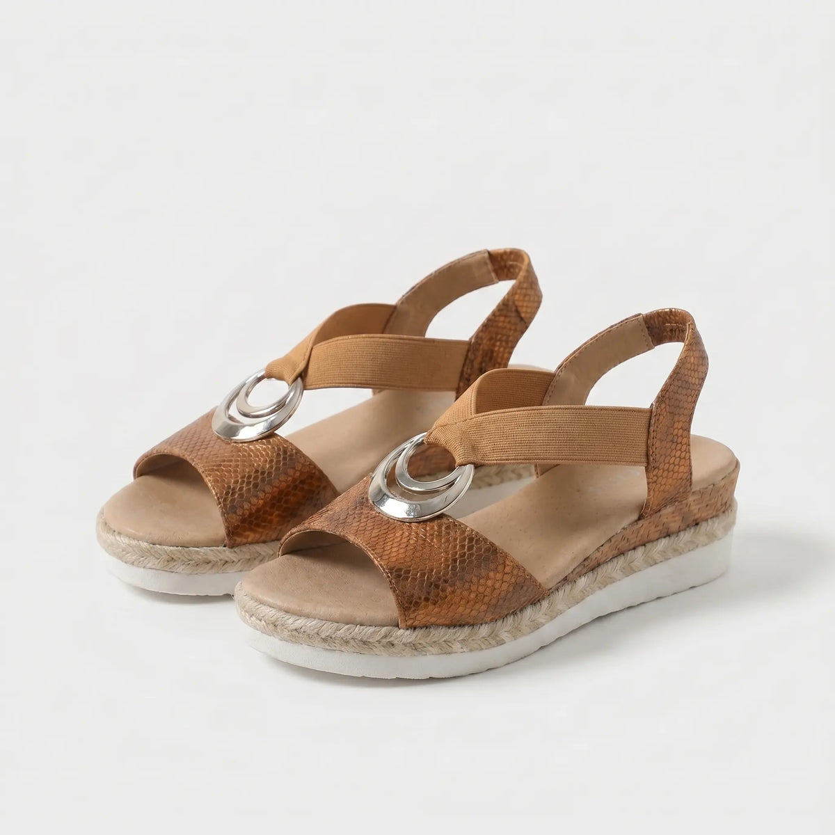 Serena | Cork Wedge Espadrille Sandals