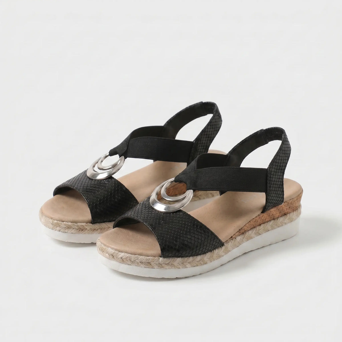 Serena | Cork Wedge Espadrille Sandals