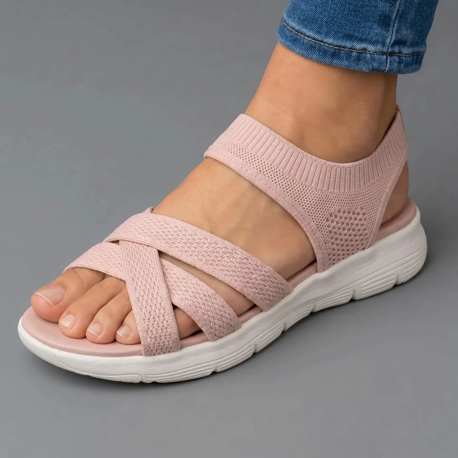 Lina | Wide Toe Slip-On Sandals