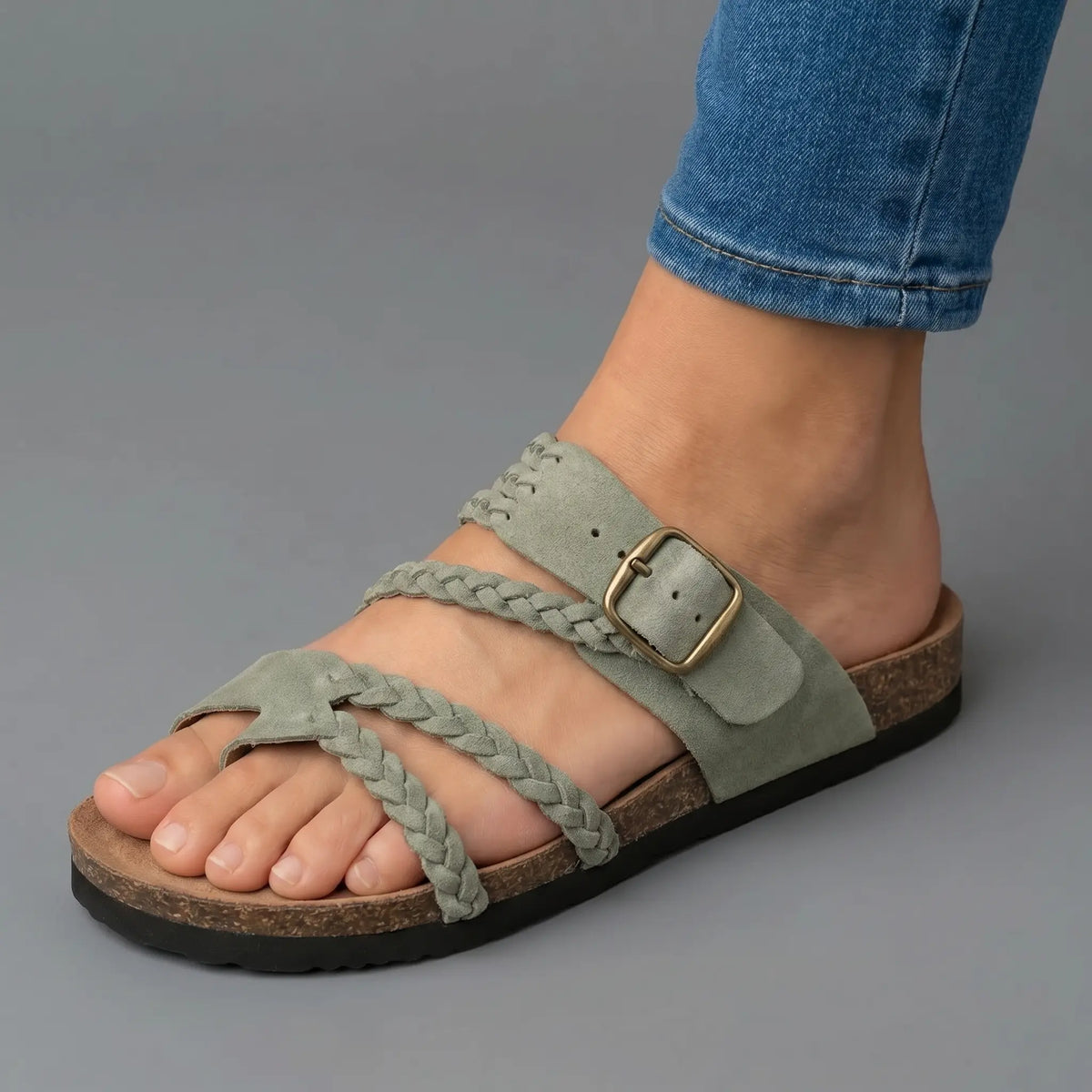 Hayleigh | Woven Strap Footbed Sandals