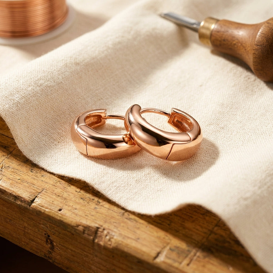 Hester's Linnet Copper Hoop Earrings