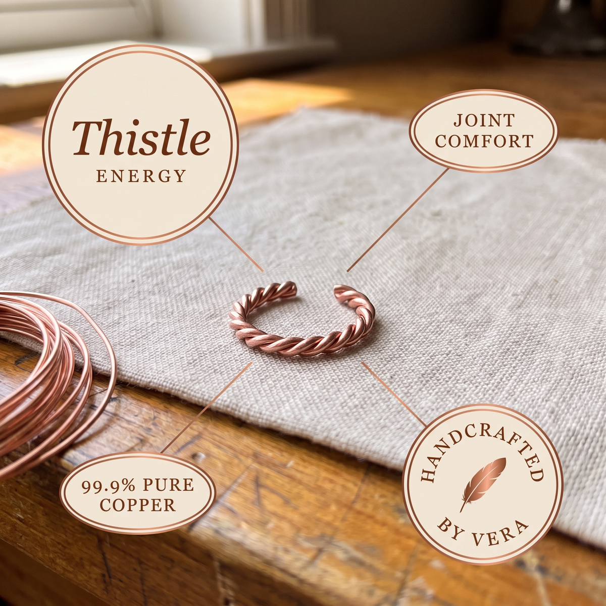 Hester's Copper Tensor Ring