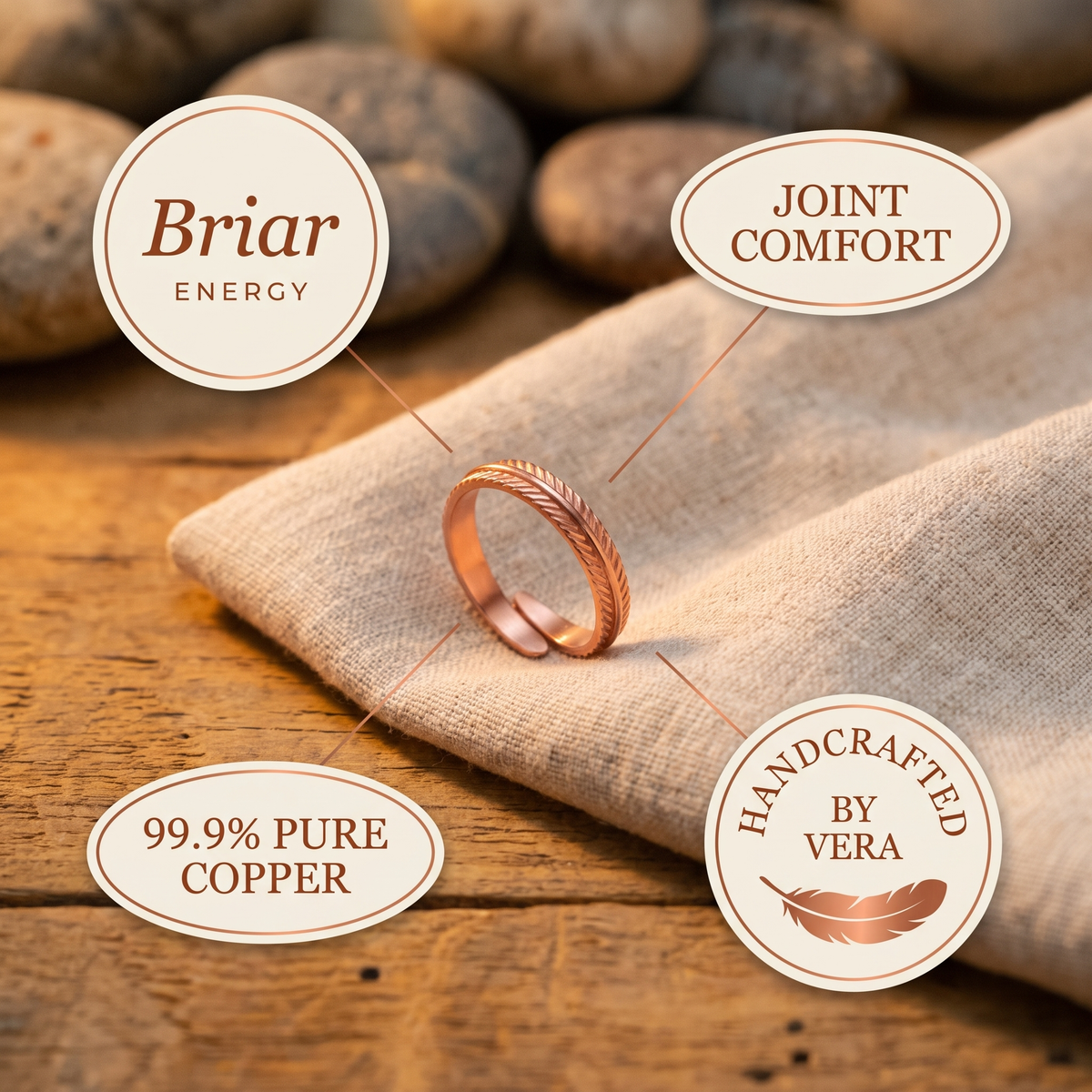 Hester's Root Copper Ring