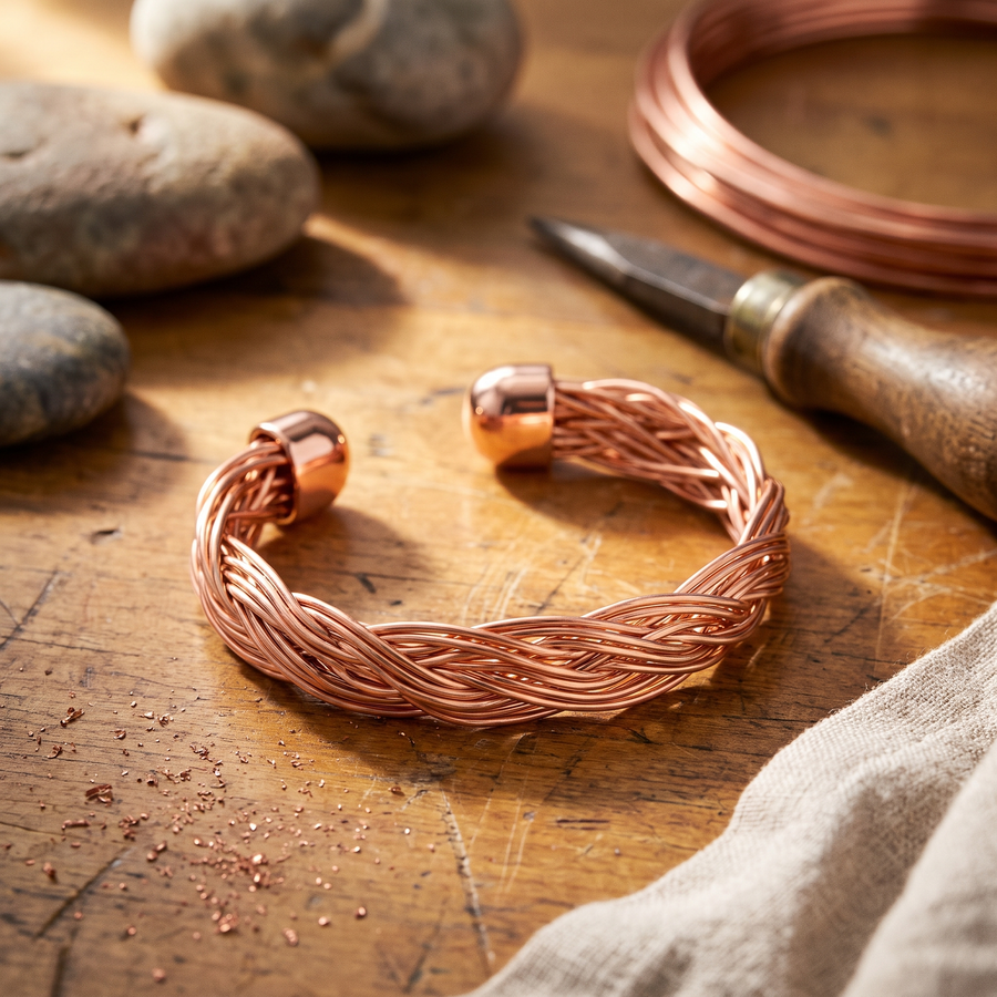 Hester's Elm Copper Cuff Bracelet