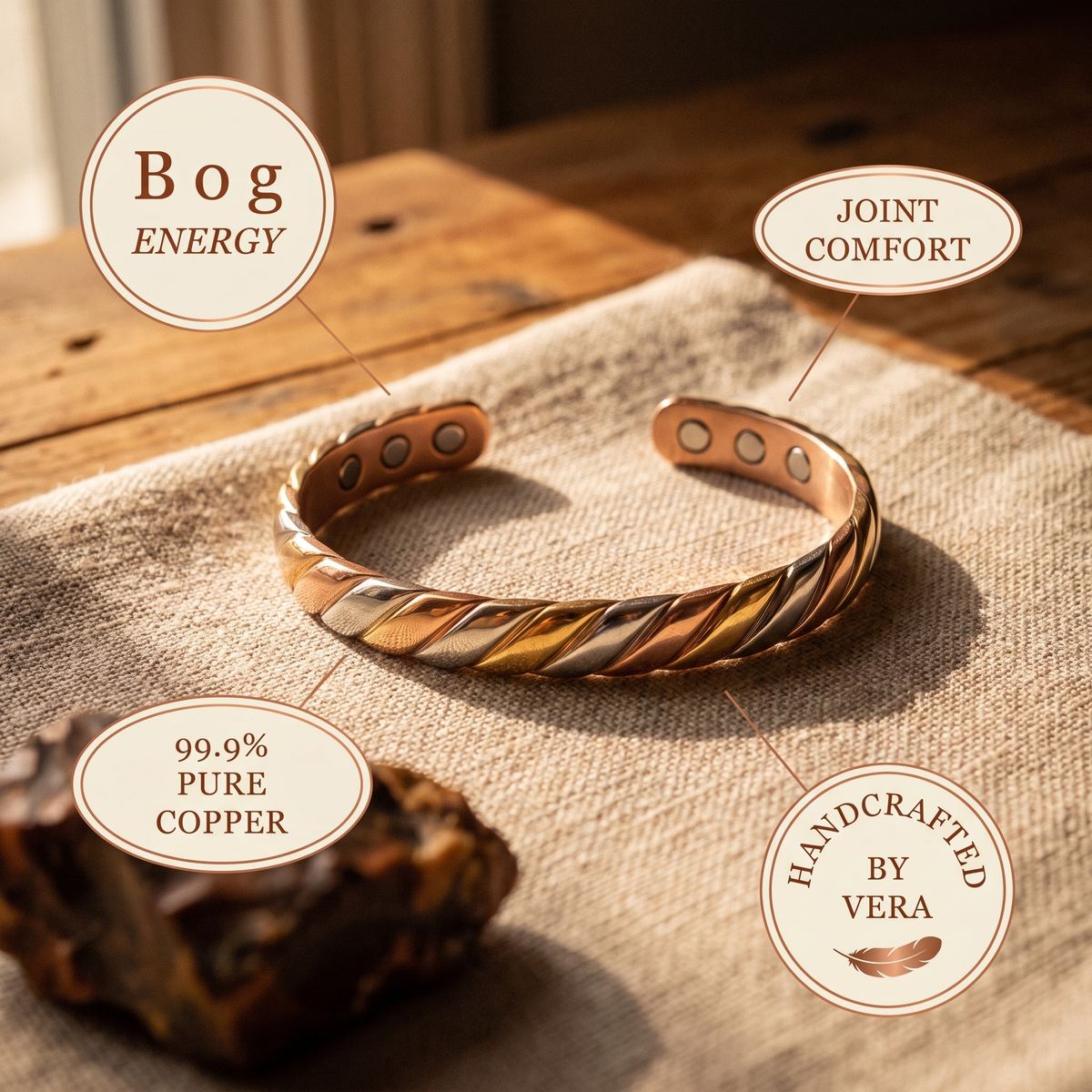 Hester's Bog Copper Bracelet
