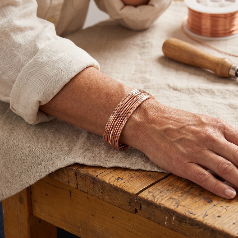 Hester's Bracken Copper Bracelet