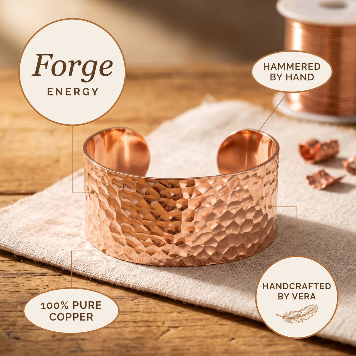 Hester's Forge Copper Bracelet