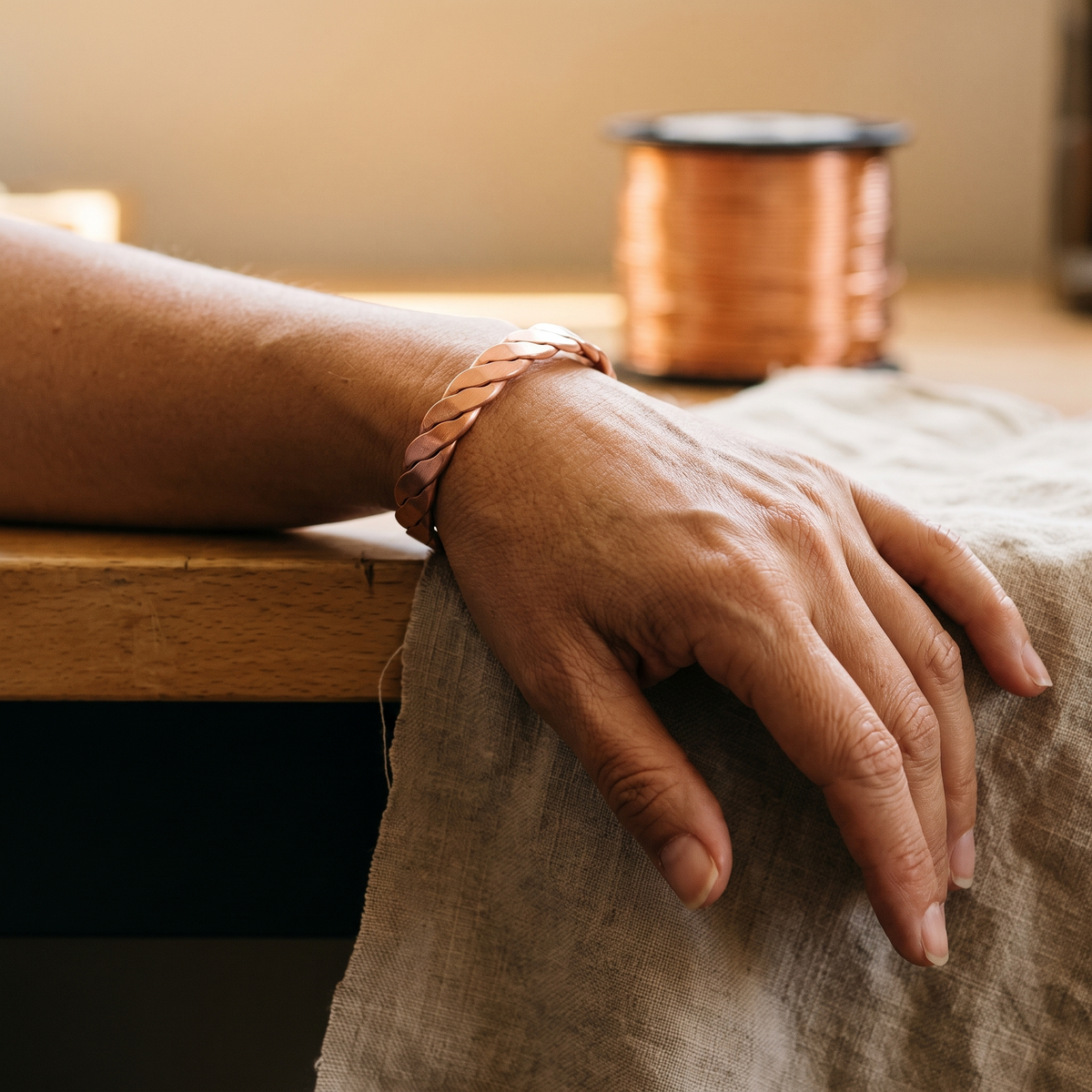 Hester's Reed Copper Bracelet