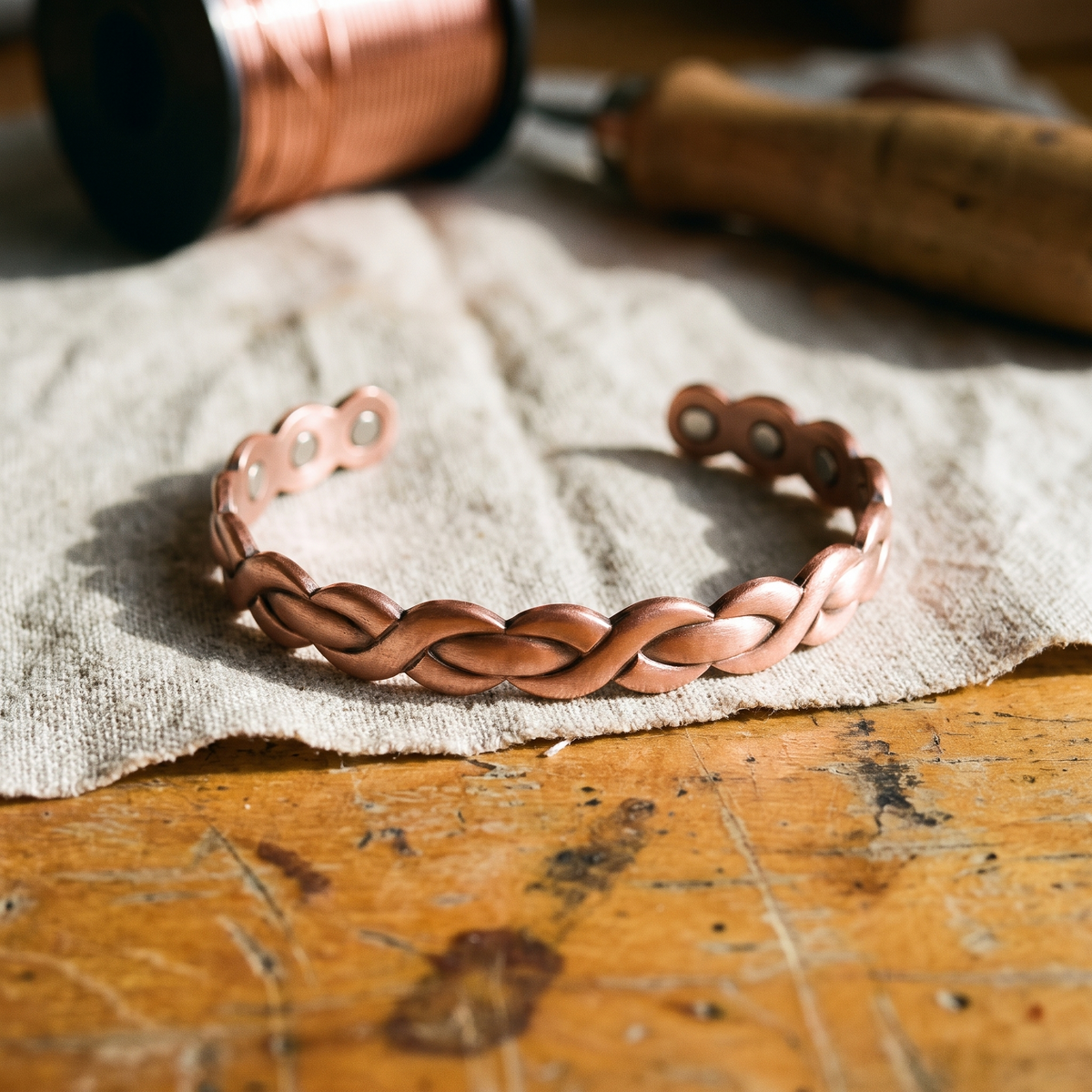 Hester's Loom Copper Bracelet