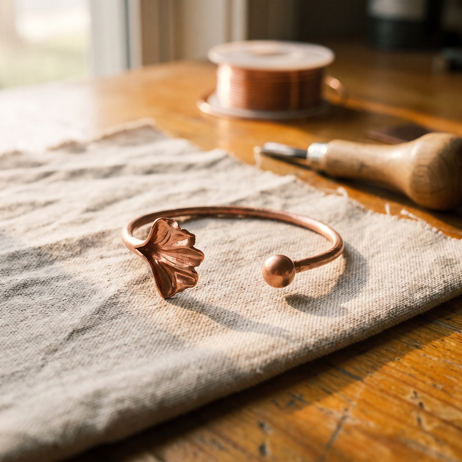 Hester's Shell Copper Bracelet
