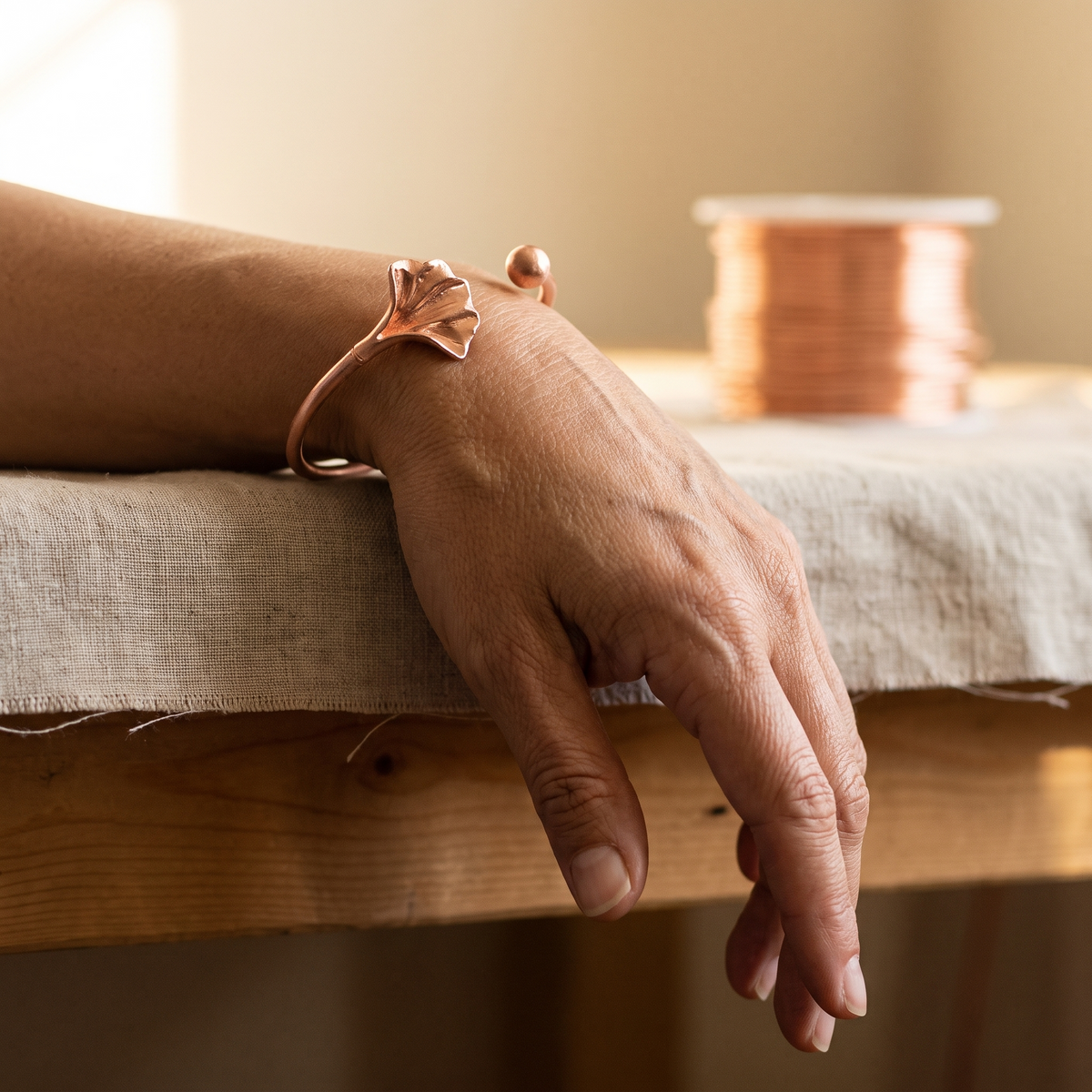 Hester's Shell Copper Bracelet