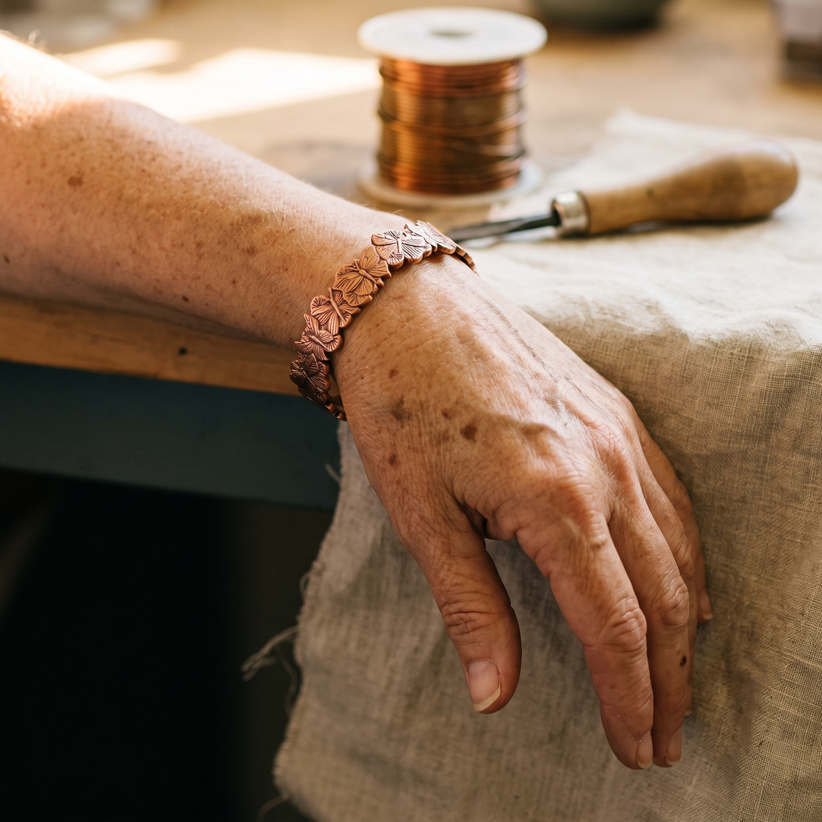 Hester's Sky Copper Bracelet