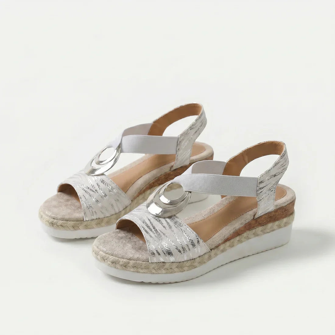 Serena | Cork Wedge Espadrille Sandals