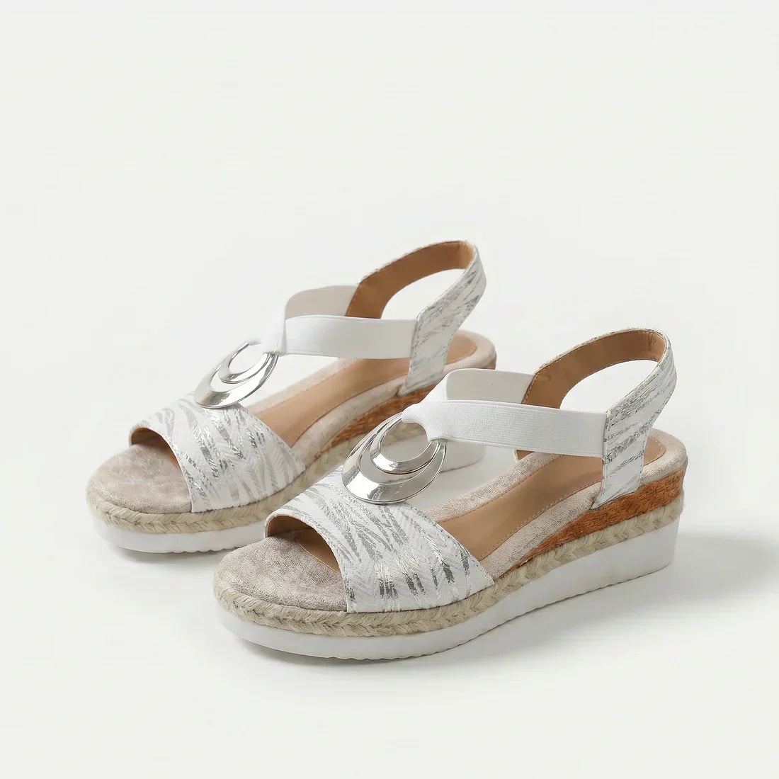Serena | Cork Wedge Espadrille Sandals